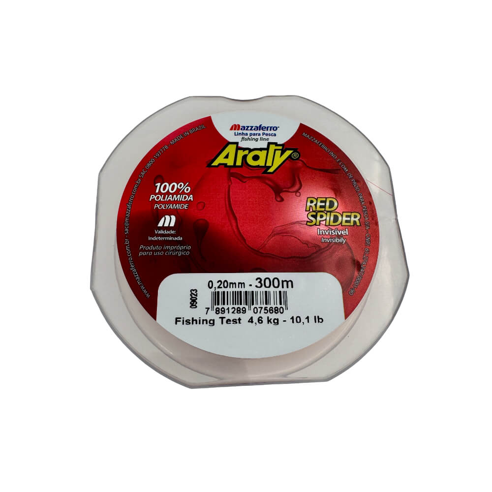 Nailon para pesca Red Spider 300 metros Araty