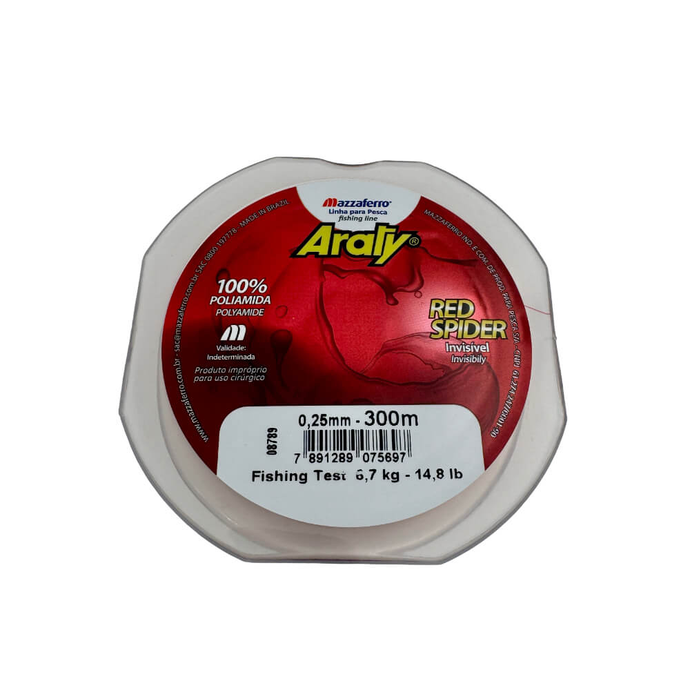 Nailon para pesca Red Spider 300 metros Araty
