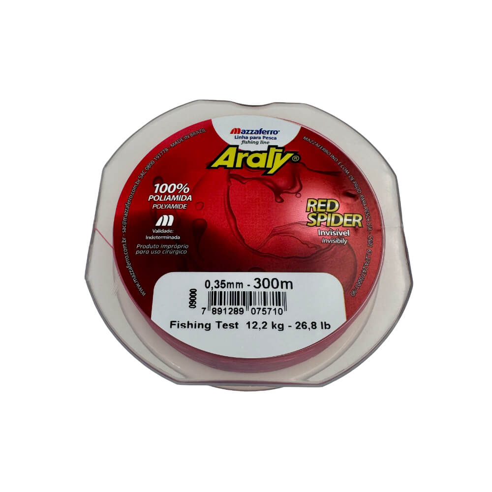Nailon para pesca Red Spider 300 metros Araty
