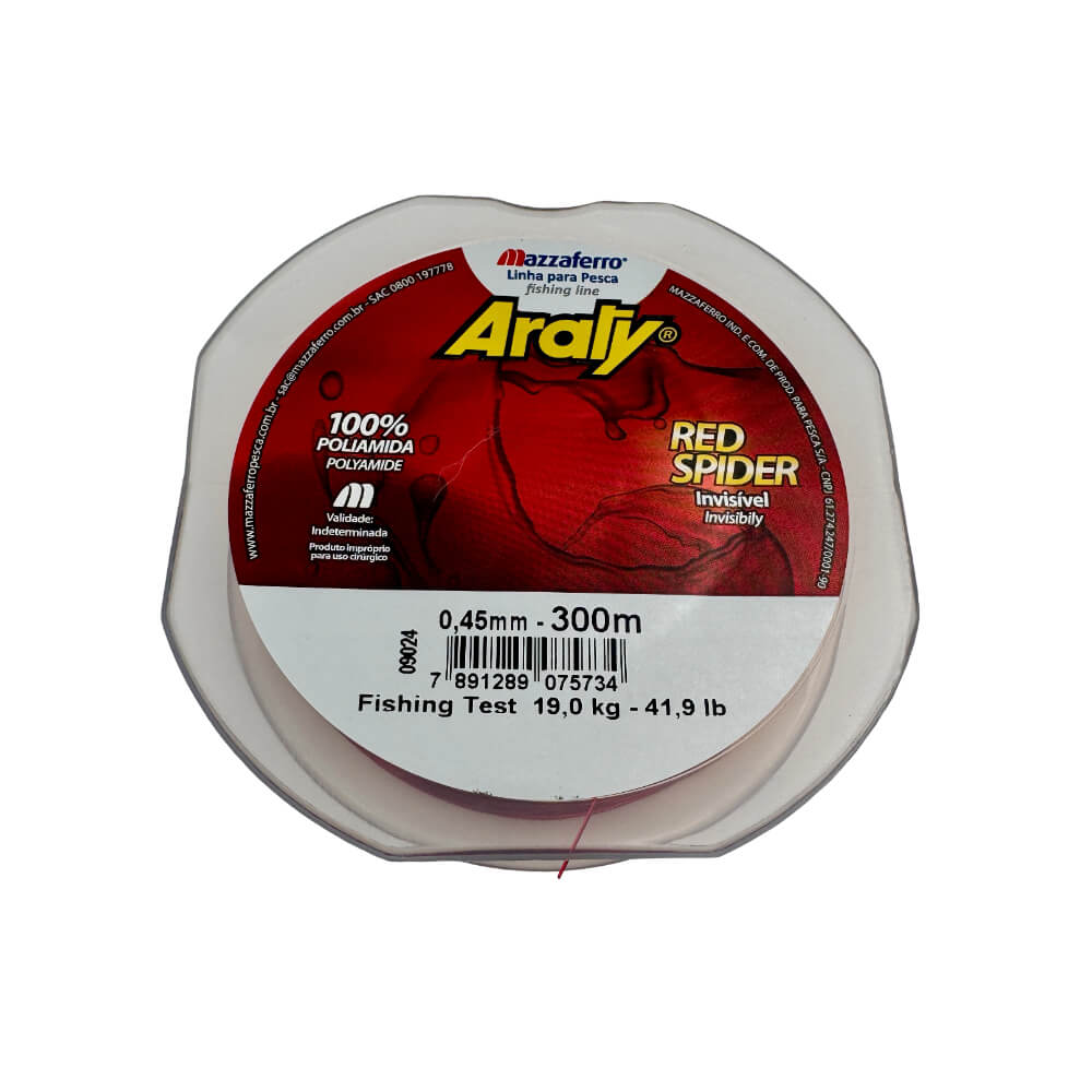 Nailon para pesca Red Spider 300 metros Araty