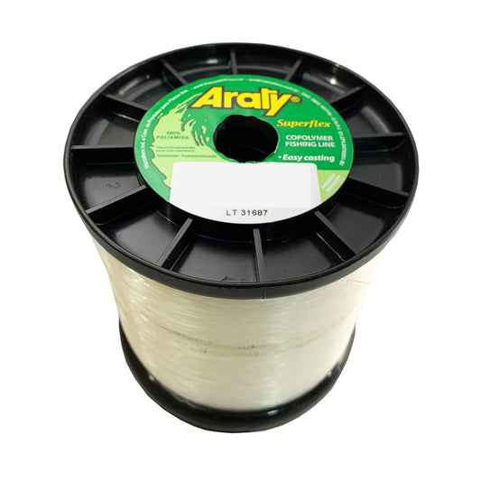 Rollo de nailon para pesca blanco Superflex Araty