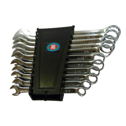 Juego de llaves combinadas brillantes pulgadas estuche rigido bjt196e MG Black Jack