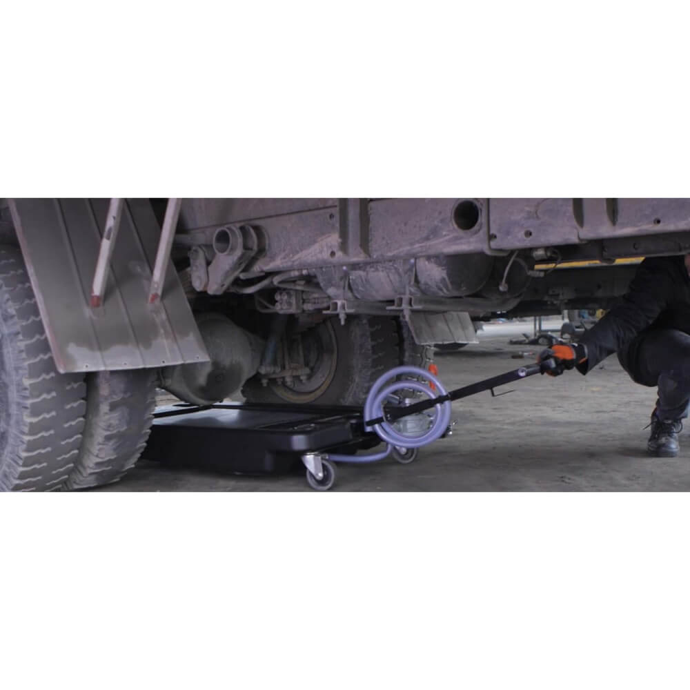 Carro para drenaje de aceite con bomba rotativa m capacidad 65 litros TD/17P Groz
