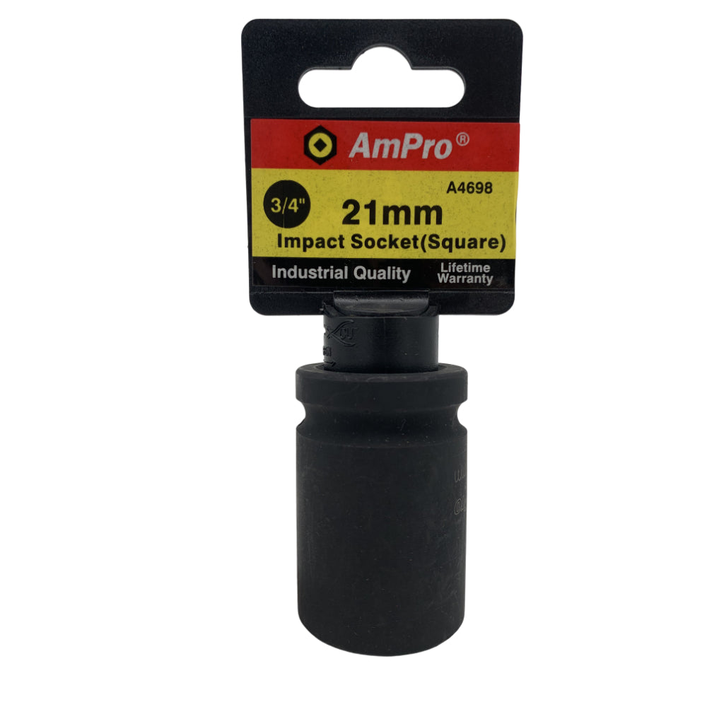 Copa cuadrada de impacto corta milimetrica cuadrante 3/4" Ampro