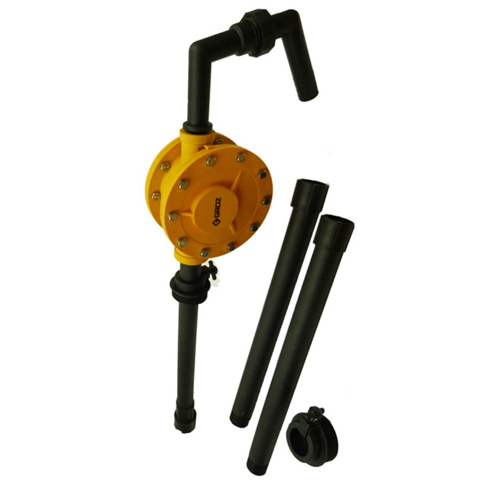 Bomba rotativa plastica manual fluidos a base agua, acidos PRP/01 Groz