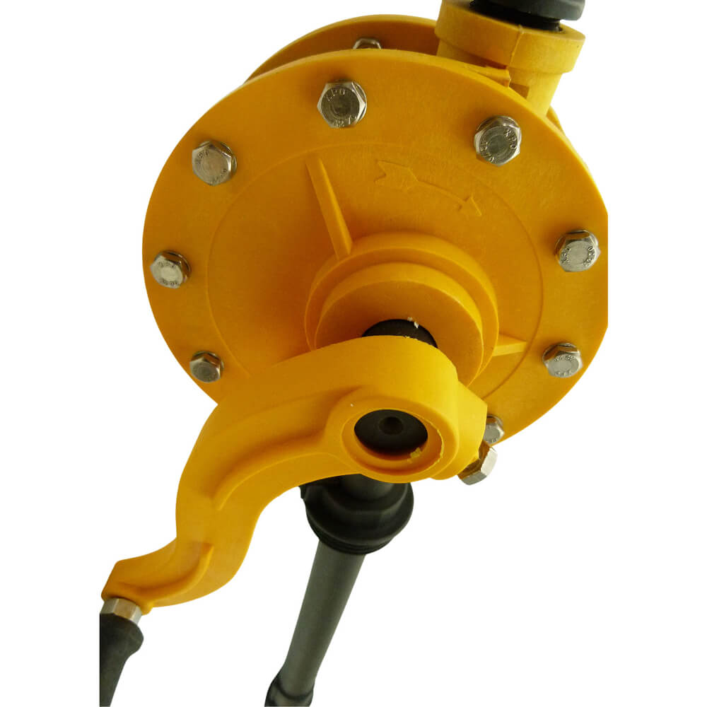Bomba rotativa plastica manual fluidos a base agua, acidos PRP/01 Groz