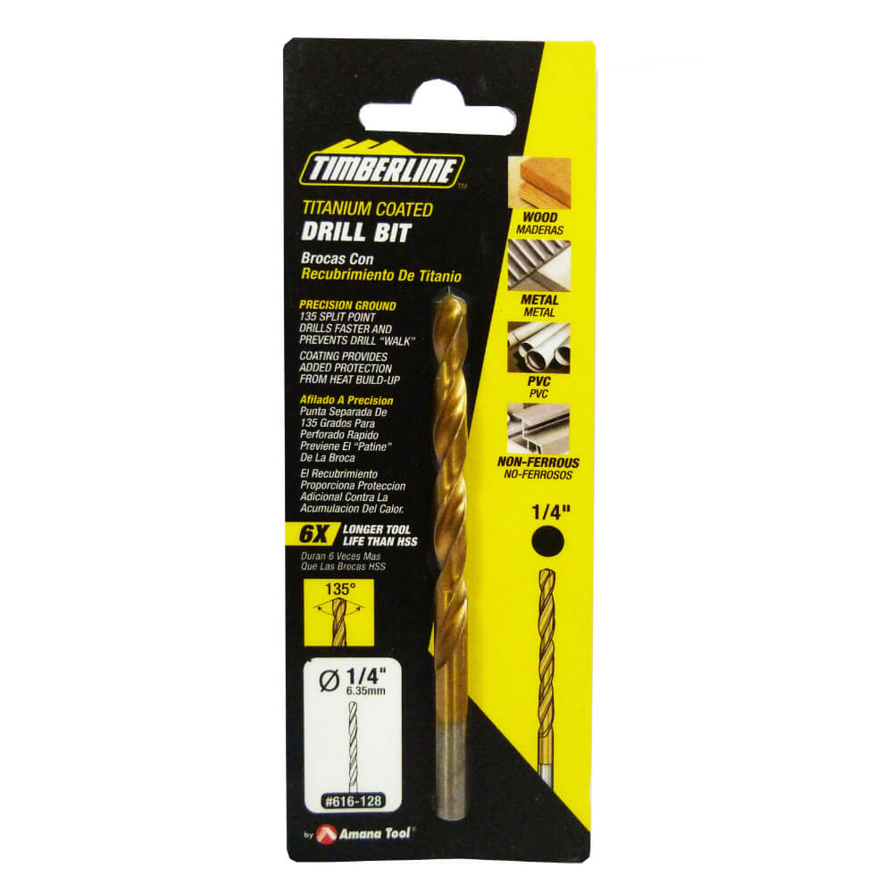 Broca con recubrimiento de titanio Timberline