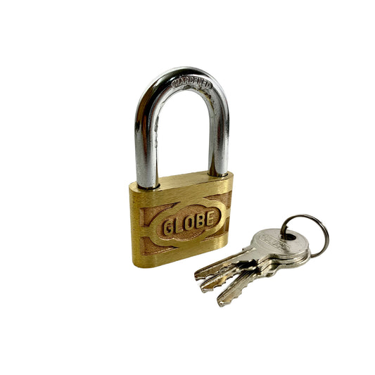 Candado amarillo liviano tipo aleman Globe
