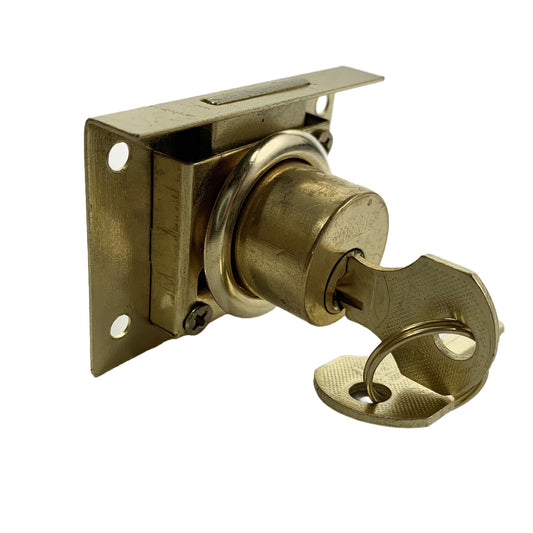 Chapa gaveta dorada 4 tornillos HL500 Globe