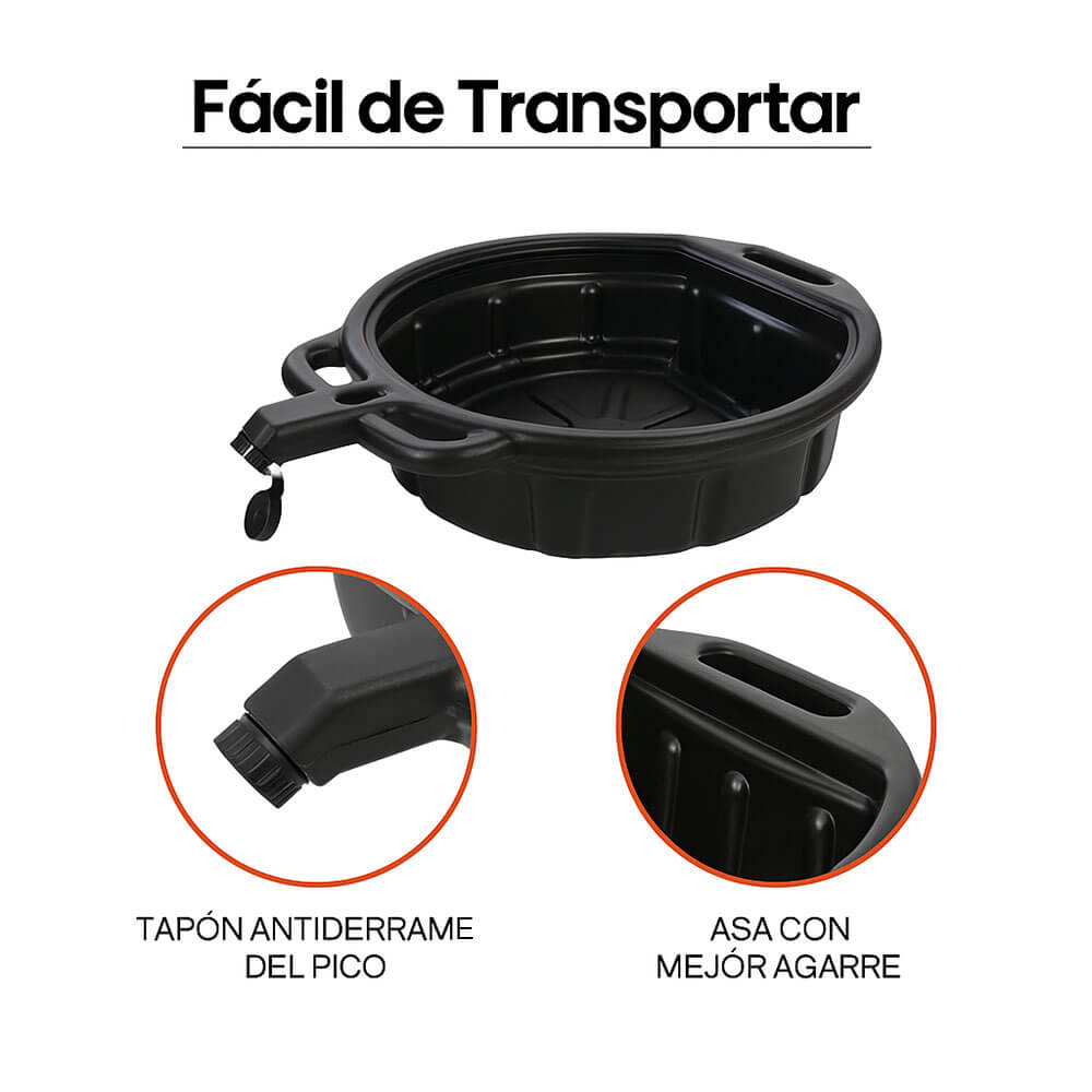 Recipiente especial para recolectar aceite capacidad 16litros ODP/16 Groz
