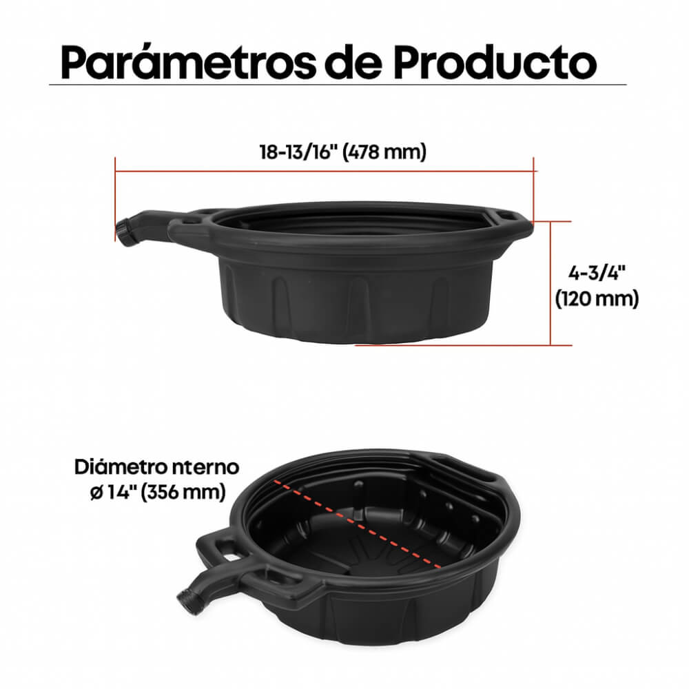 Recipiente especial para recolectar aceite capacidad 16litros ODP/16 Groz