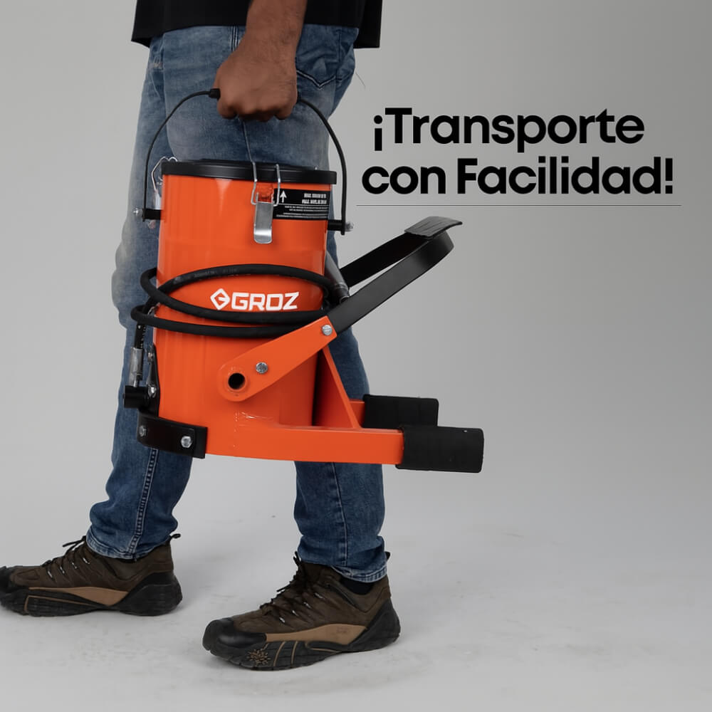 Engrasadora de pedal con manija 22 libras FOP/10A Groz