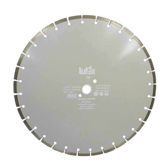 Disco diamantado corte humedo profesional segmentado 18 pulgadas gris  2845015 Lukia