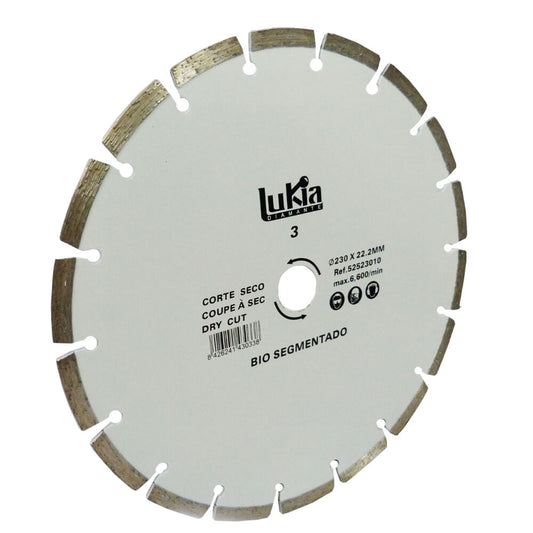 Disco diamantado corte seco segmentado blanco Lukia