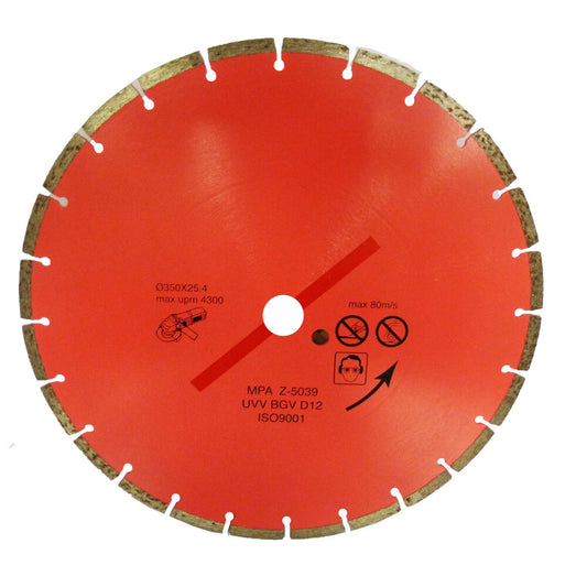 Disco diamantado segmentado corte seco color rojo MG Demax