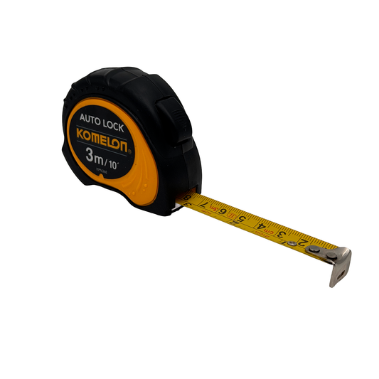 Flexometro encauchetado negro KPN 36E Komelon