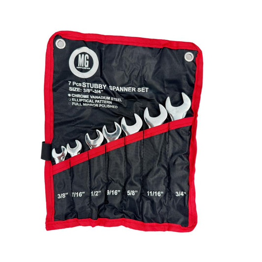 Juego de Llaves combinada brillante corta estuche tipo lona MG Black Jack