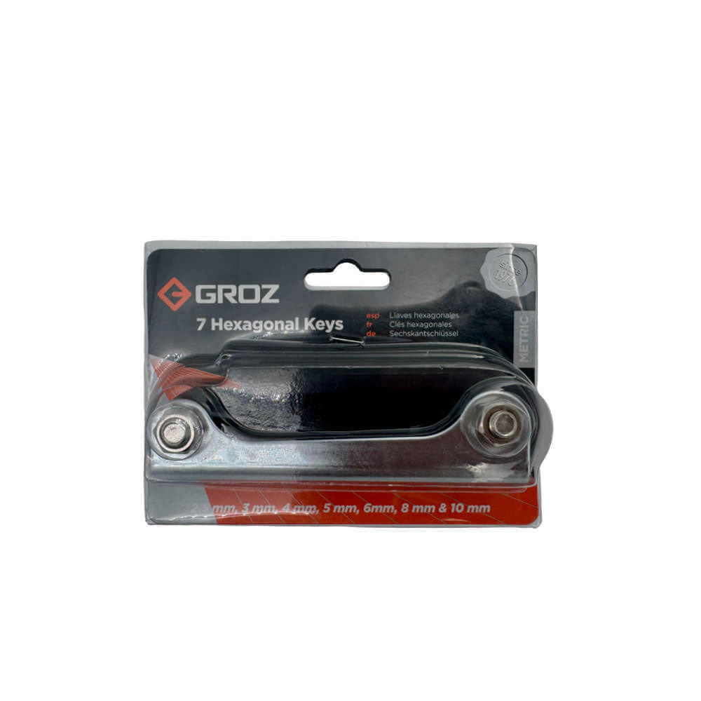 Juego de llaves bristol tipo navaja 7 Piezas 2.5mm - 10mm ALN/HX-HX/7/GRZ Groz