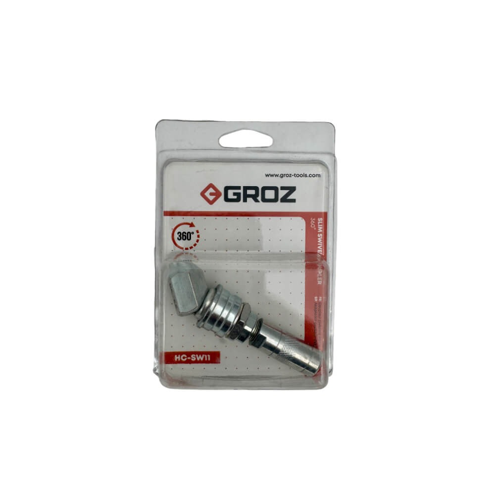 Acople giratorio para boquilla de engrase 360 grados HC/SW/11/4/N Groz