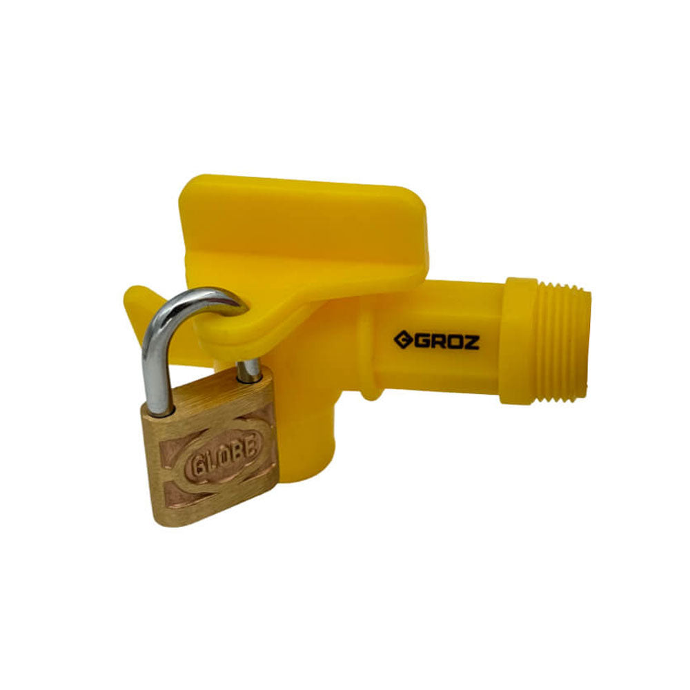 Grifo para tambor o caneca con gancho colgador y seguro Groz