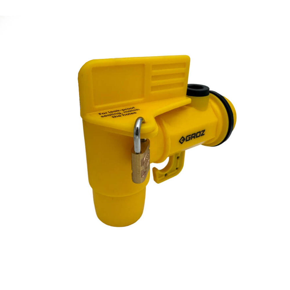 Grifo para tambor o caneca con gancho colgador y seguro Groz