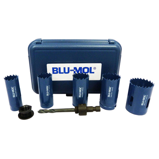 Juego de sierra copas hss 7 piezas 7/8 a 1.1/2  ref. 9595d Blumol