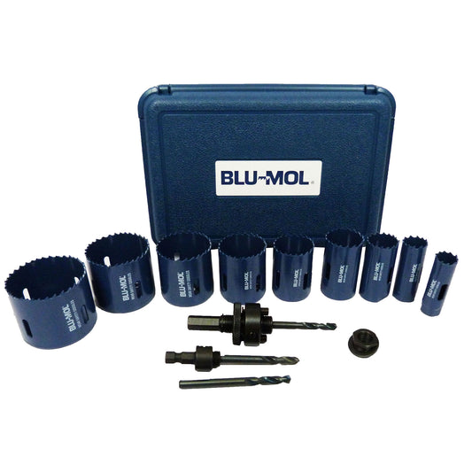 Juego de sierra copas hss 12 piezas 3/4 a 2.1/2 ref. 9596d Blumol