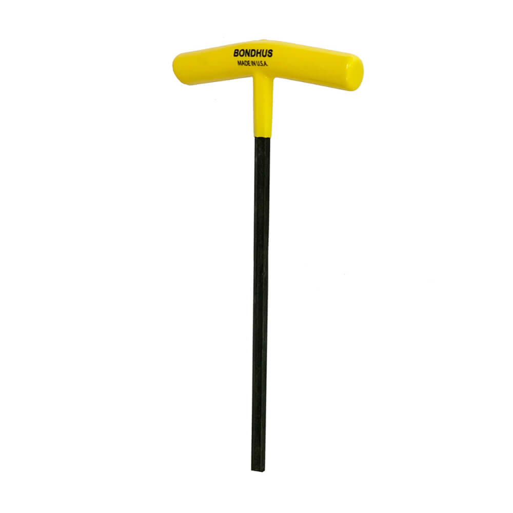 Juego de llave en T 6 Pulgadas, 10 piezas 3/32 a 3/8 mango plastico 15238 Bondhus