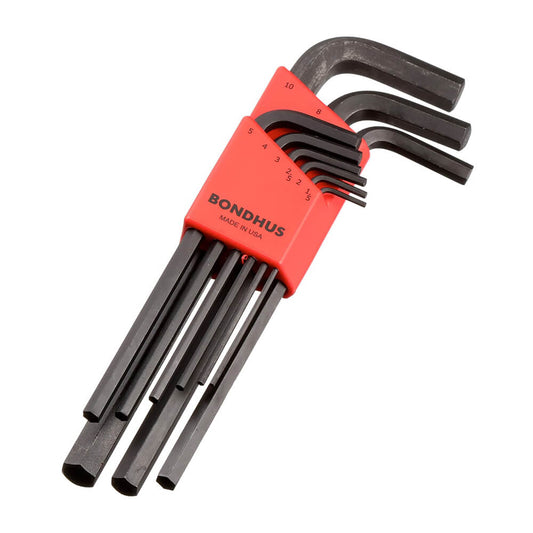 Juego de llaves allen largas 9 piezas 1.5 a 10.00 mm 12199 Bondhus