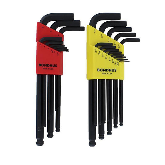 Juego de llaves allen mixtas 22 piezas 1.5 a 10.00 mm - 0.50 a 3/8 20199 Bondhus