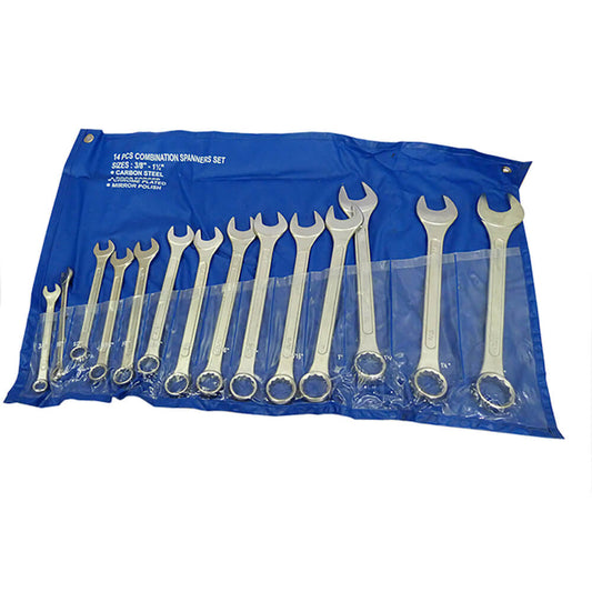 Juego de llaves combinadas acero carbón estuche plástico bjt194 MG Black Jack