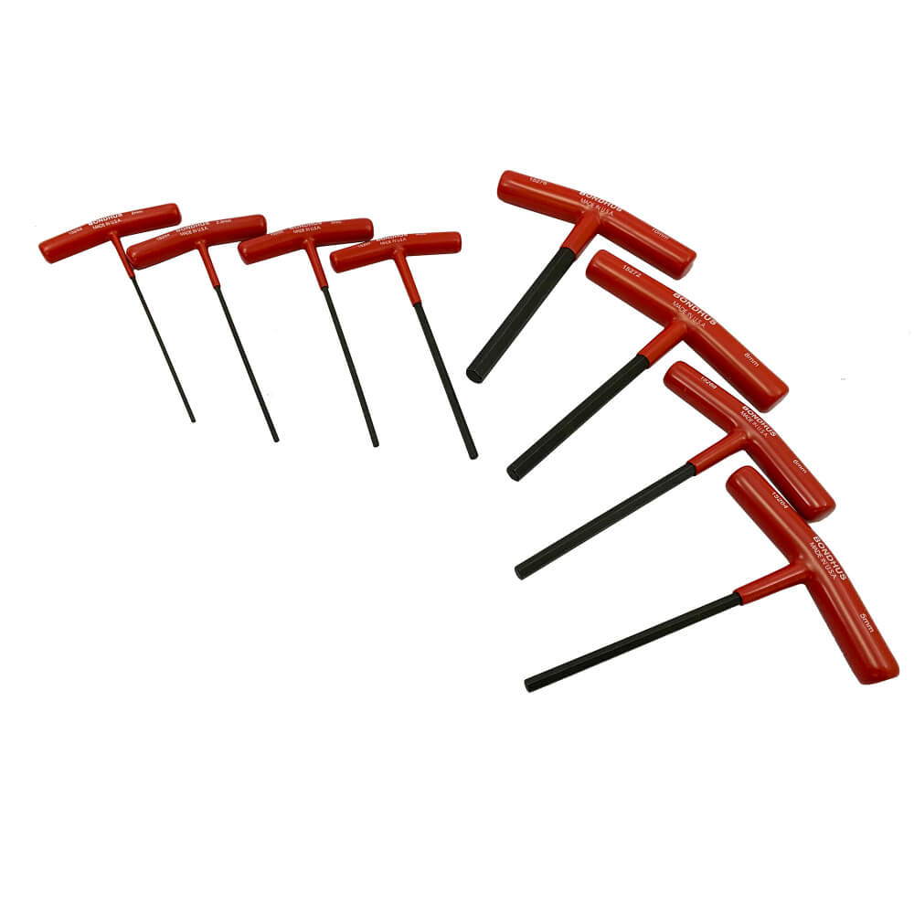Juego de llaves en T 6 Pulgadas 8 piezas 2.00 a 10.00 mm 15287 Bondhus