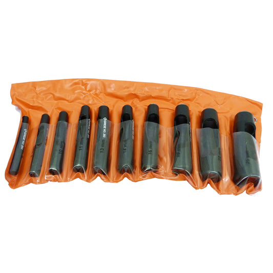 Juego de sacabocado 10 piezas 6mm a 25mm HPL/10/ST Groz