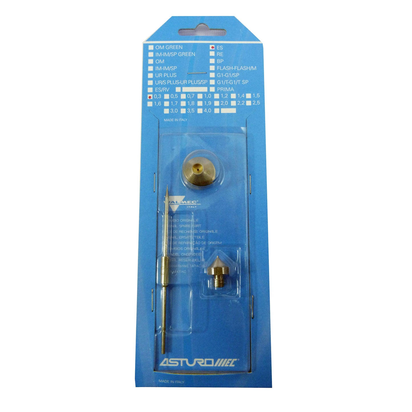 Kit aerografo boquilla chorro 0.3 ES  40350 Asturo