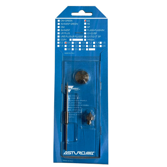 Kit aerografo boquilla chorro 0.5 ES 40356 Asturo