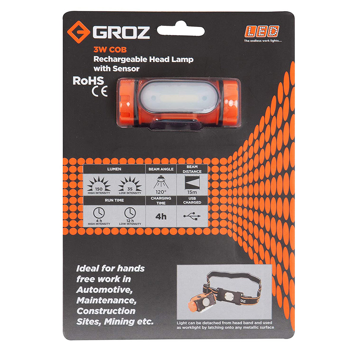 Linterna LED/220 Groz