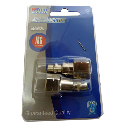 Fitting hembra NPT 2 piezas 1/4 MA003 MG Wufu