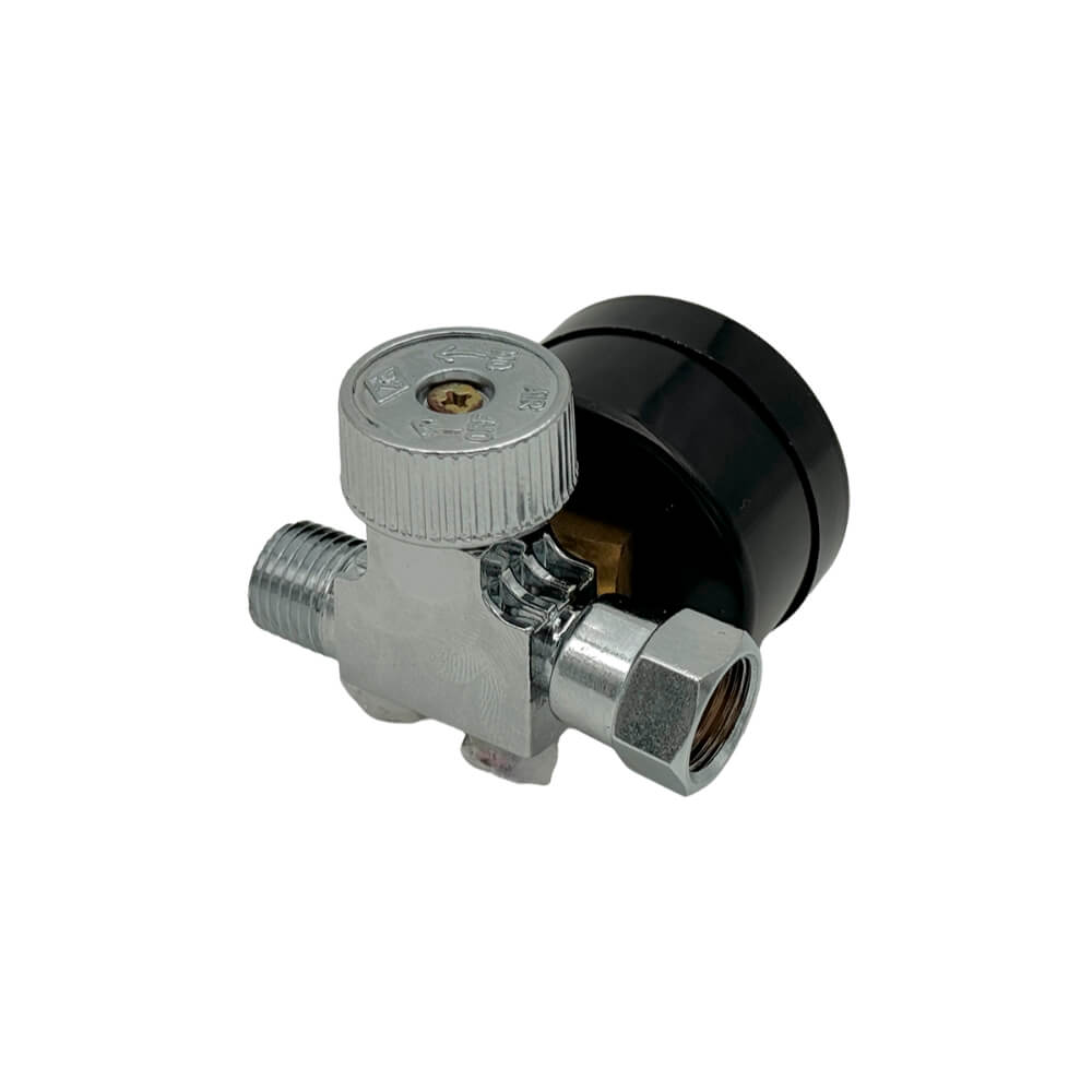 Válvula reguladora de aire 1/4 con manómetro 160PSI MF-5 MG WUFU