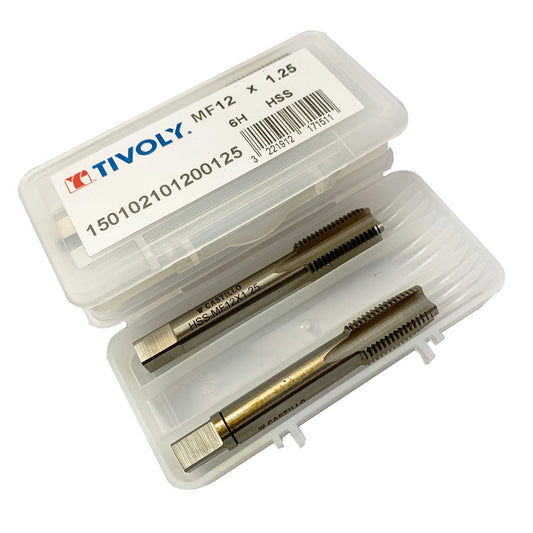 Juego de machuelos seriados trabajo  a mano 2 piezas Hss 102 Tivoly