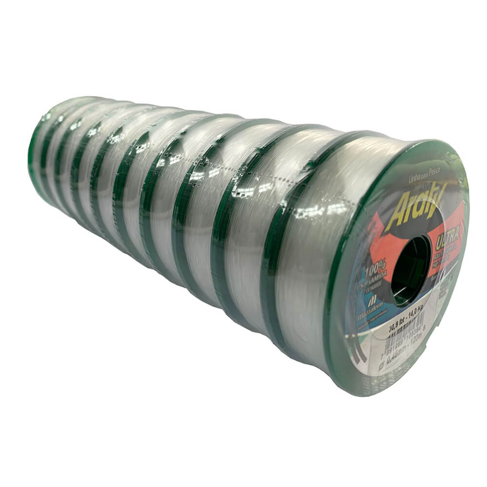Nailon para pesca Blanco Ultra Araty