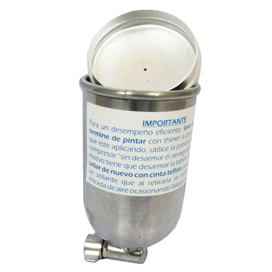 Vaso aluminio para aerógrafo W71G Y F75 MG Wufu