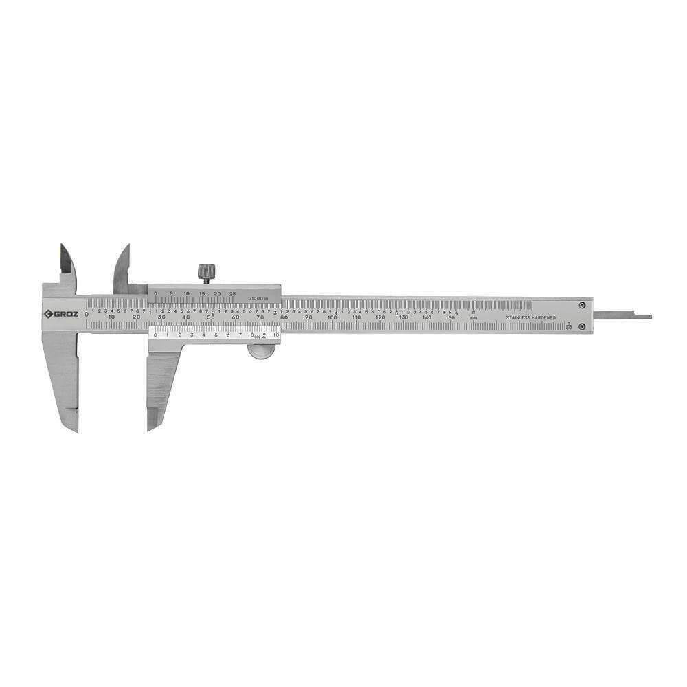 Calibrador pie de rey acero inoxidable 0 - 150 mm MILIMETROS Y PULGADAS VNC/6 Groz
