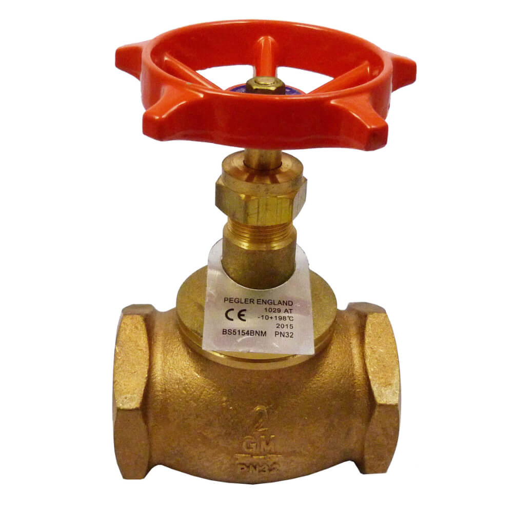 Registro globo pesado agua, vapor, aceites, aire, gases Pegler