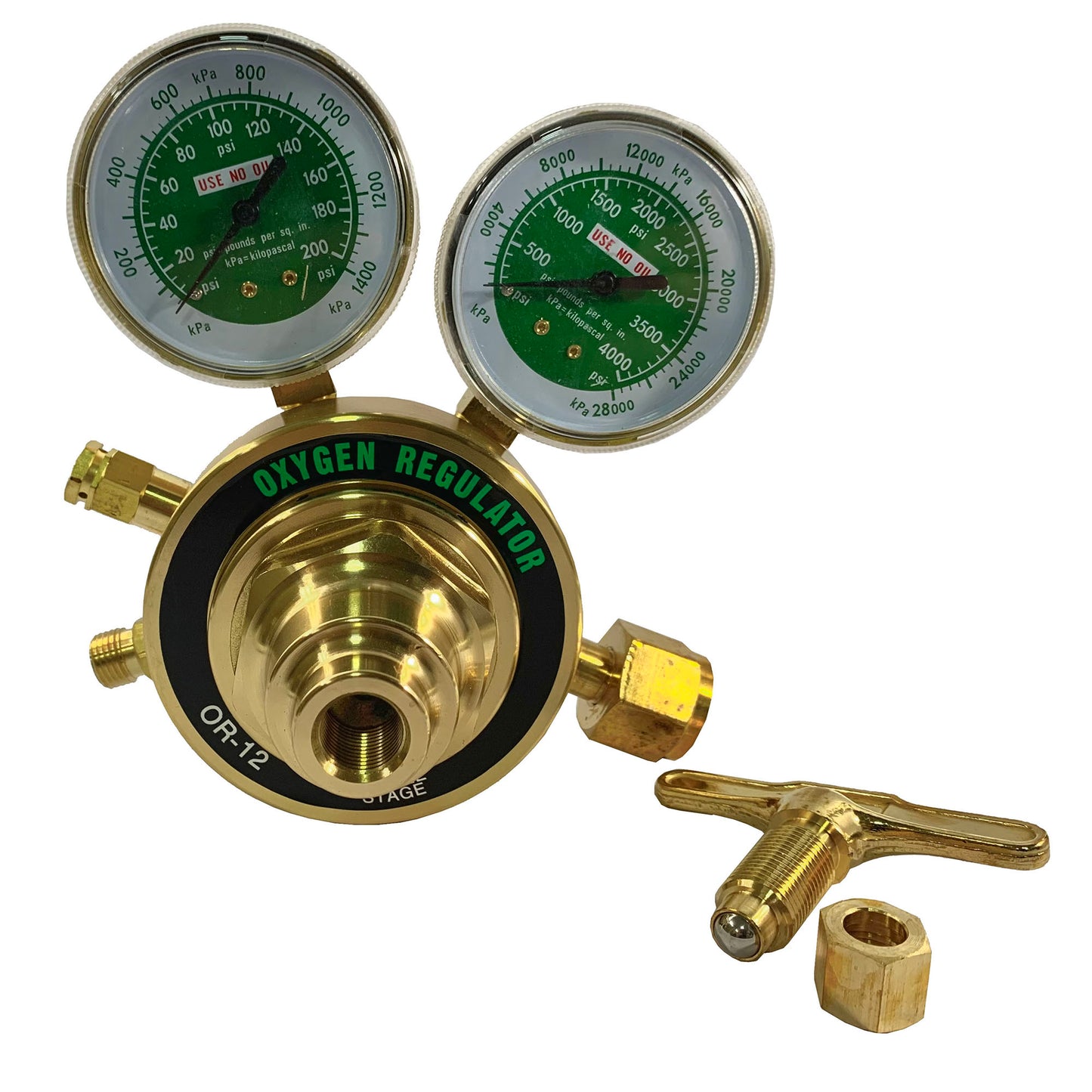 Regulador para oxigeno presion entrada 4.000psi- or-12 MG Gasbar kimpin