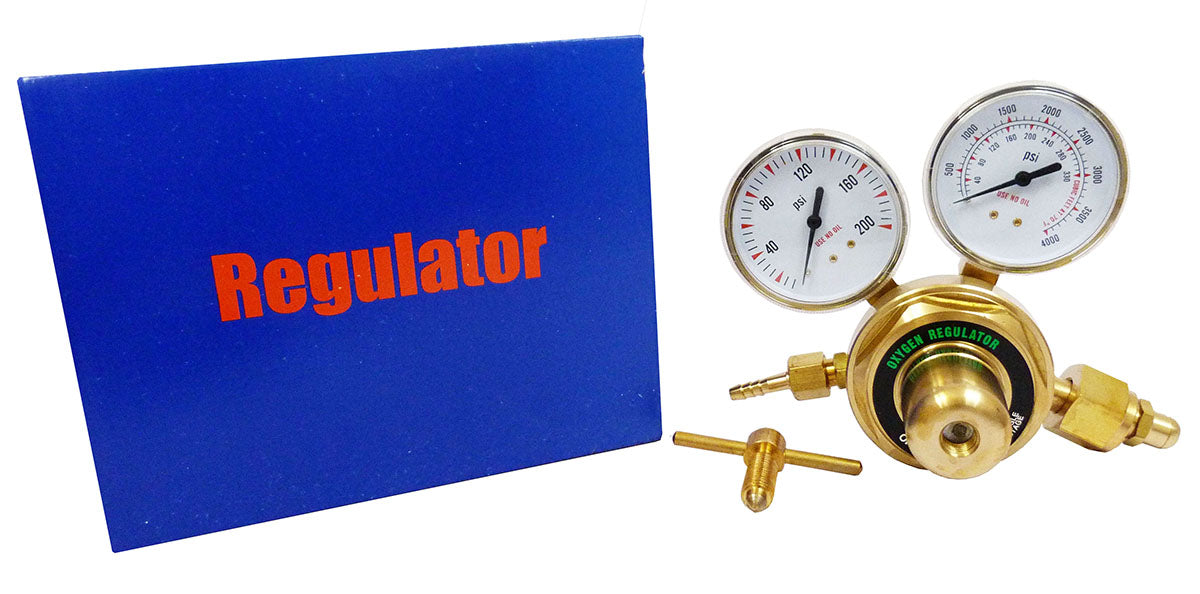 Regulador para oxigeno presion entrada 330 psi- 20h or-19 MG Gasbar kimpin