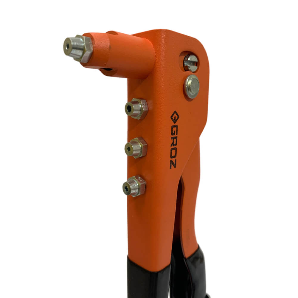 Remachadora pop para remache de aluminio (3/32, 1/8, 5/32, 3/16) y acero inoxidable (1/8, 5/32) RT/FH-10 G Groz