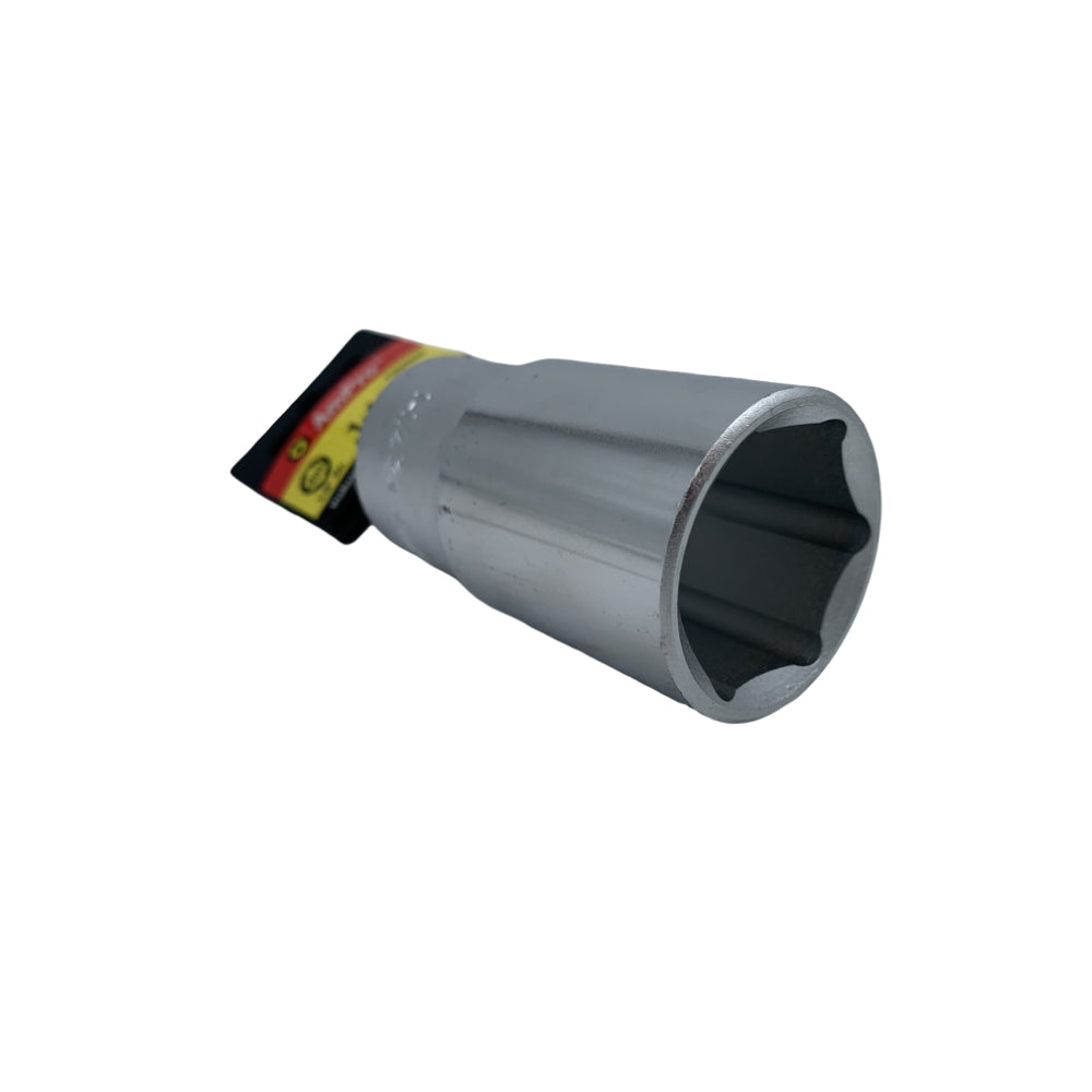 Copa en pulgadas larga acero cromo vanadio cuadrante 1/2" x 6 puntos Ampro