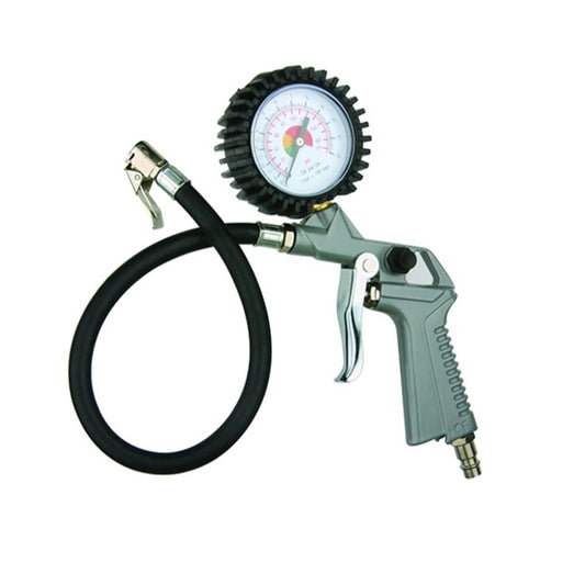 Inflador tipo pistola 170 libras con manometro y manguera TG-1 MG Wufu