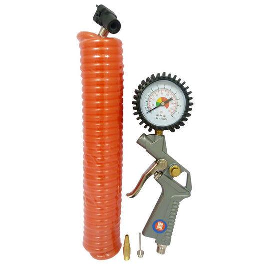 Pistola inflar con manometro manguera 170PSI TG-3 MG Wufu