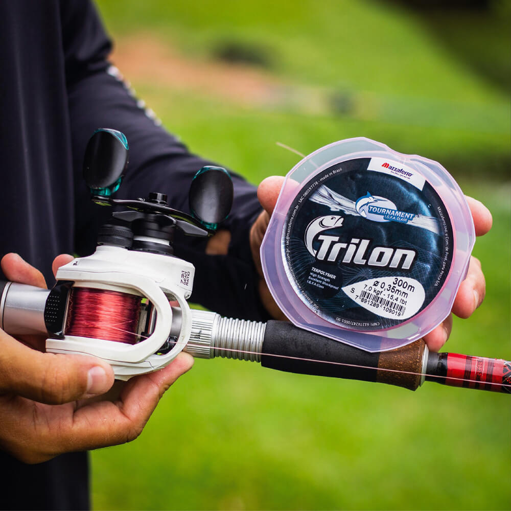 Nailon Trilon tournament salmón carrete 300 metros Araty